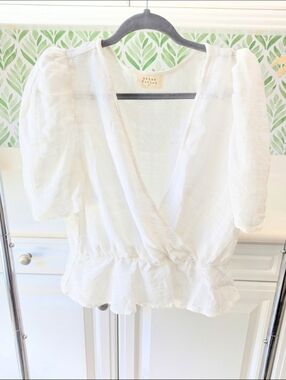 Cotton Peplum Top Fairy Whimsical Western Dainty Y2K XL